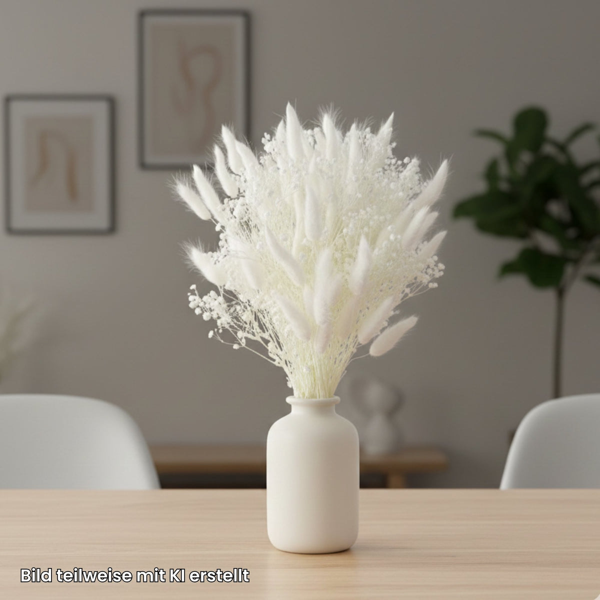 Trockenblumenstrauss White Cloud Schleierkraut Laguru Weiss