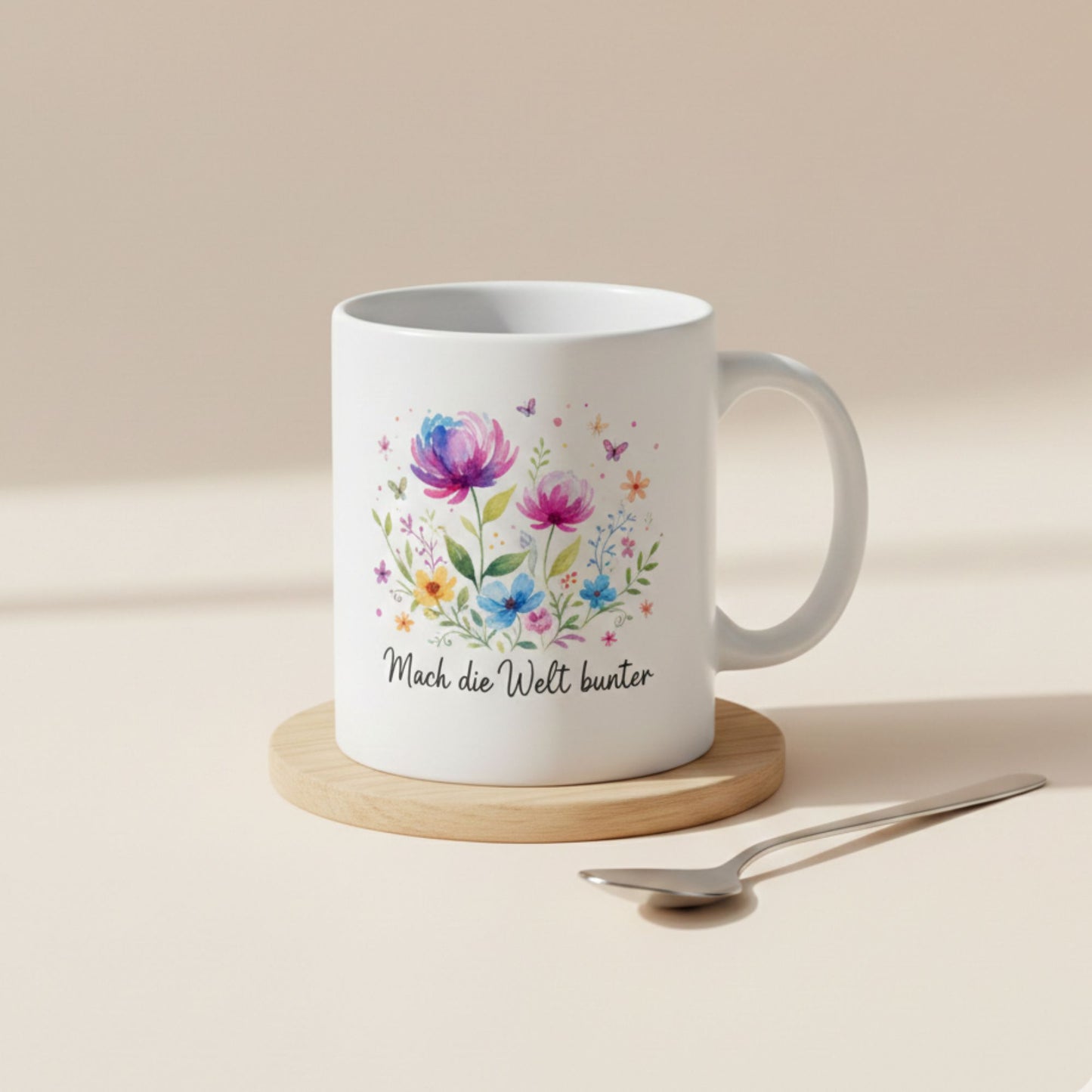 Personalisierte Tasse mit Foto und Text