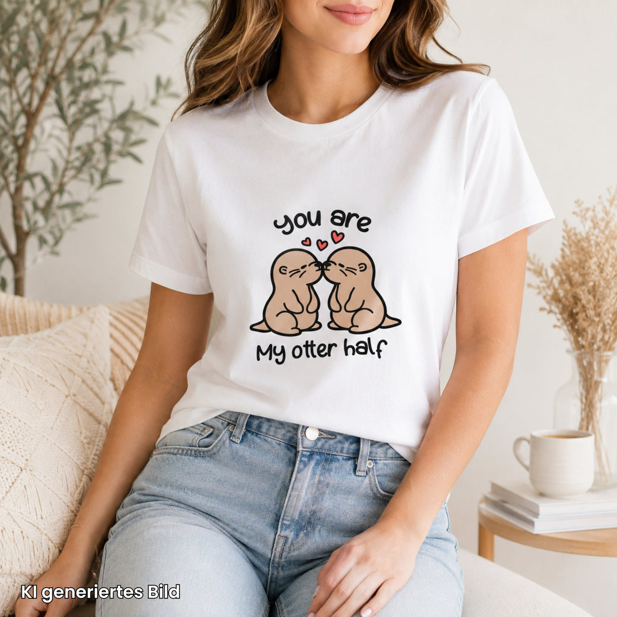 Personalisiertes T-Shirt mit Foto und Text frauen