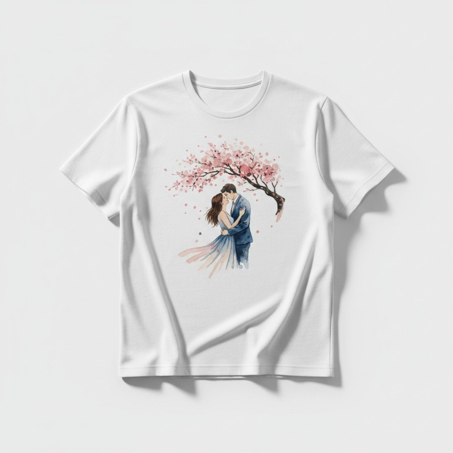 Personalisiertes T-Shirt mit Foto und Text weiß Unisex